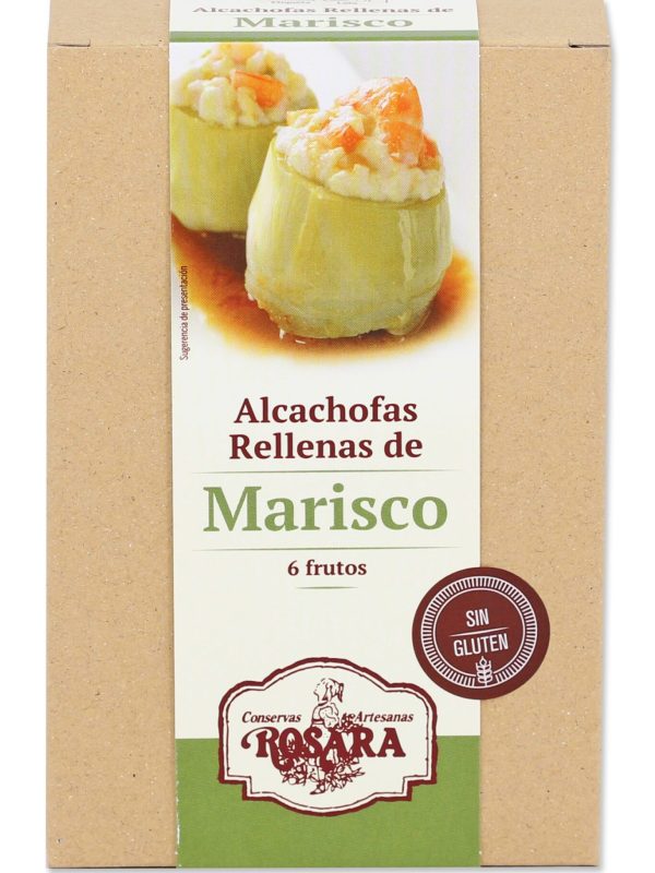 Alcachofas rellenas de marisco 6uds
