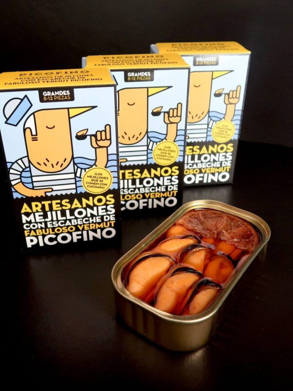Mejillones con Escabeche de Vermut Picofino
