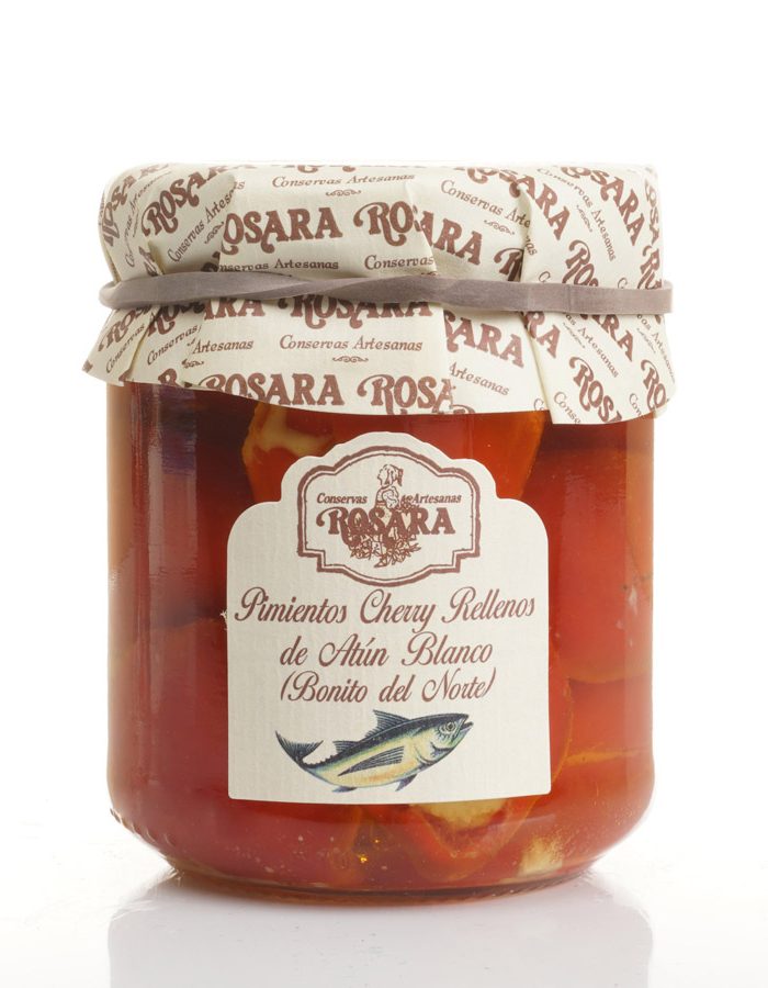 Pimiento Cherry relleno de bonito tarro. La Rosara