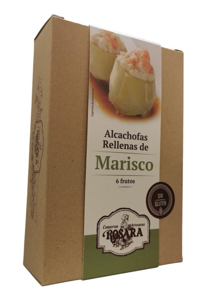 Alcachofas Rellenas de Marisco. La Rosara
