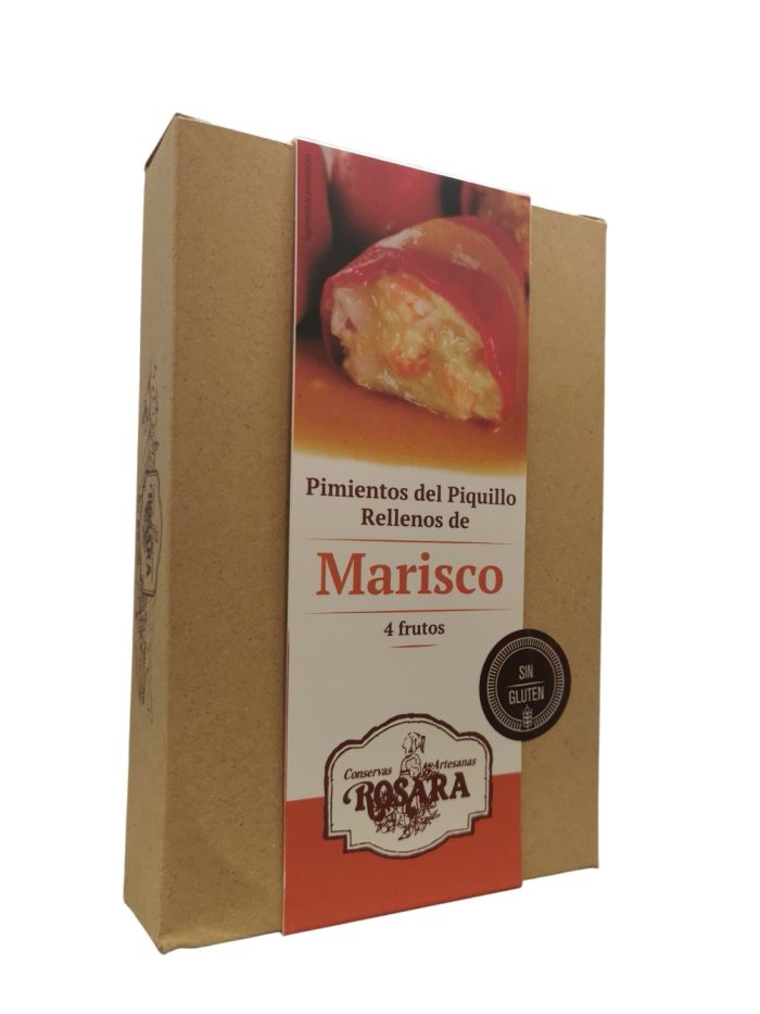 Pimientos del Piquillo Rellenos de Marisco. La Rosara