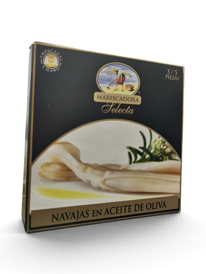Navajas en Aceite de Oliva 3/5 piezas, Mariscadora