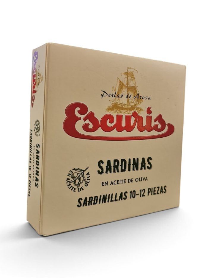 Sardinas en Aceite de Oliva 10/12 piezas, Escuris