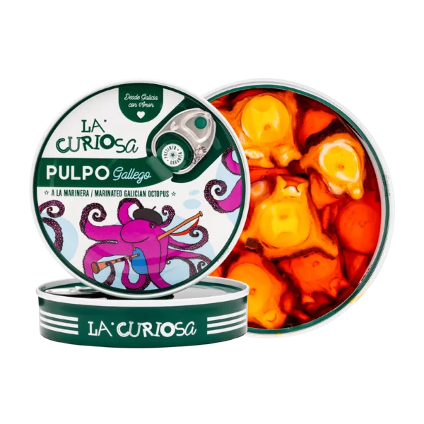Pulpo gallego a la marinera, La curiosa
