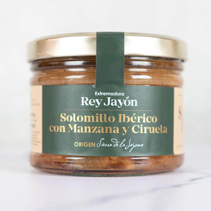 Solomillo ibérico con manzana y ciruela, Rey jayón